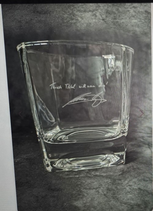 밴드 Tankard 위스키 글라스
